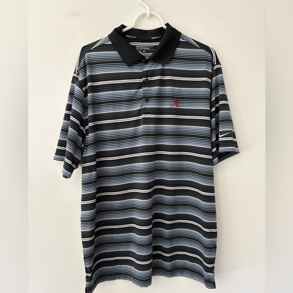 Alabama Nike Golf Pro Tour, Size L, Men’s, black,grey,Crimson, Excellent Cond.!